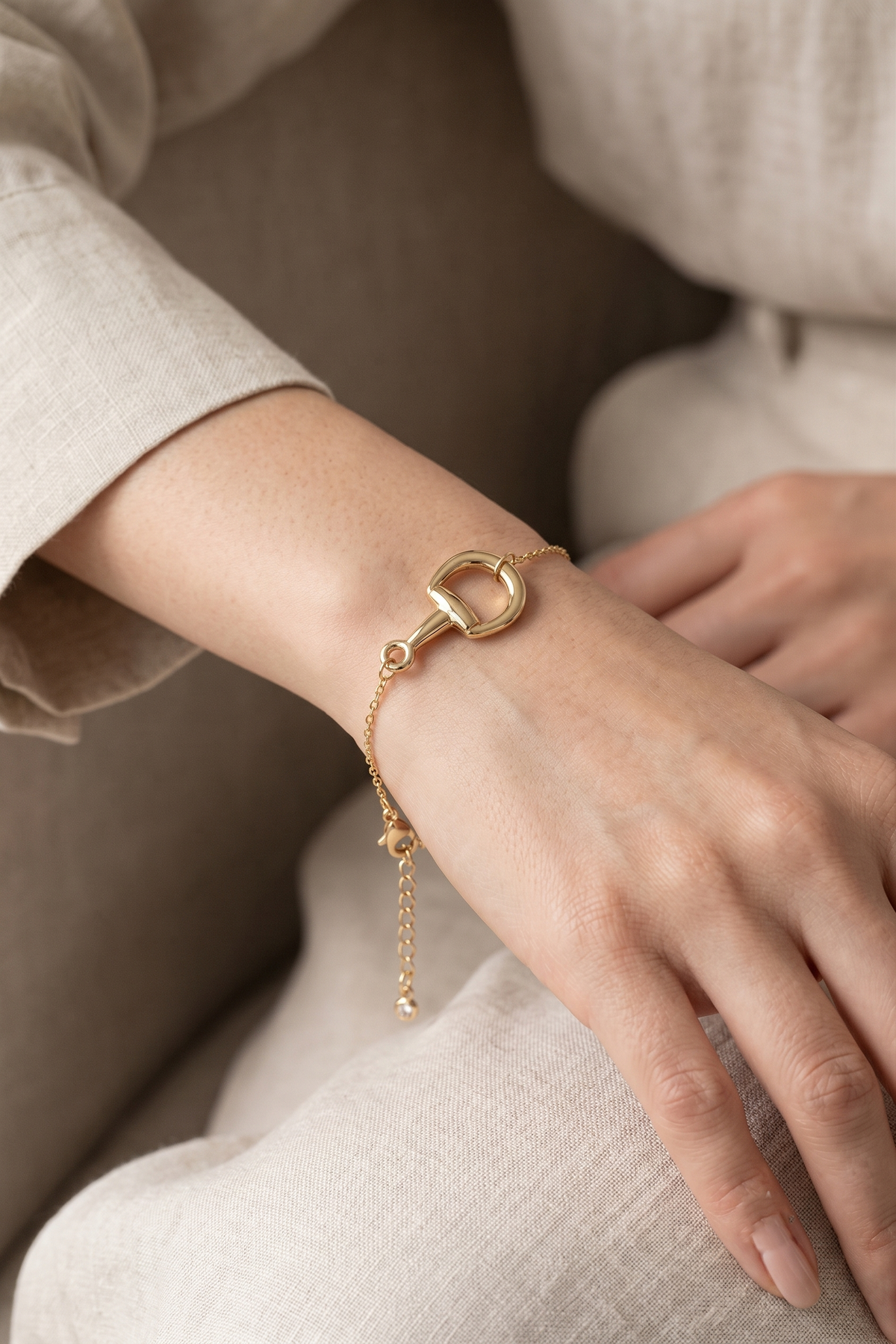 Statement Horsebit Charm Bracelet