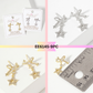 Celestial-Theme Star Drop Bow Post Earrings