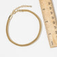 High-Polish Mesh Chain Anklet - Gold & Silver Dipped