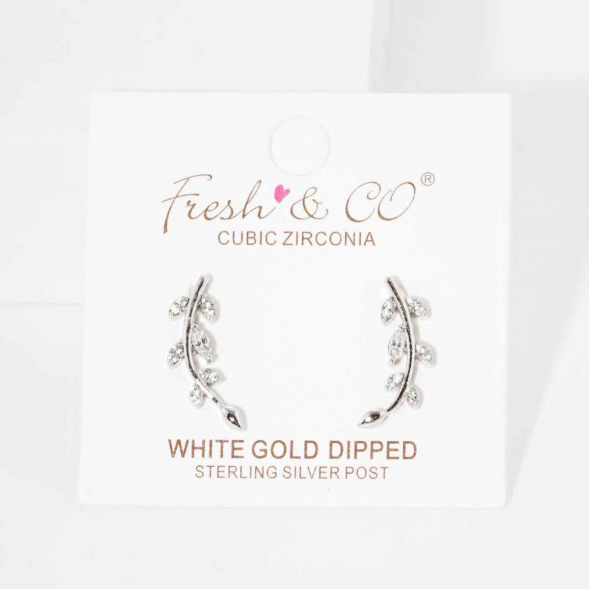 Cubic Zirconia Vine Ear Crawlers