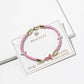 Pink Ribbon Braided Bracelet – Gold-Dipped Awareness Charm