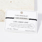 Inspirational Messages "Live Laugh Love" Tube Bar Bracelet