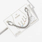 Mixed Link & Wheat Chain Anklet - 14K Gold/White Gold Dipped