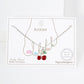 Summer Fruit Series: Dainty Cherry Drop Anklet