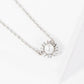 Dainty Pearl Starburst Pendant Necklace
