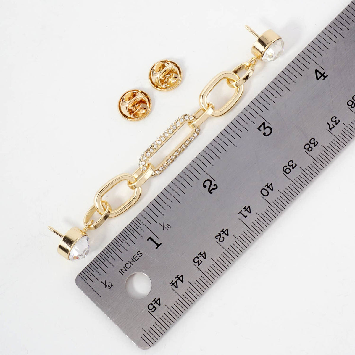 Lucky Charm Cap & Pin Pavé Chain Hat Accessory