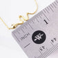 Gold Plated Tiny Snake Charm Necklace
