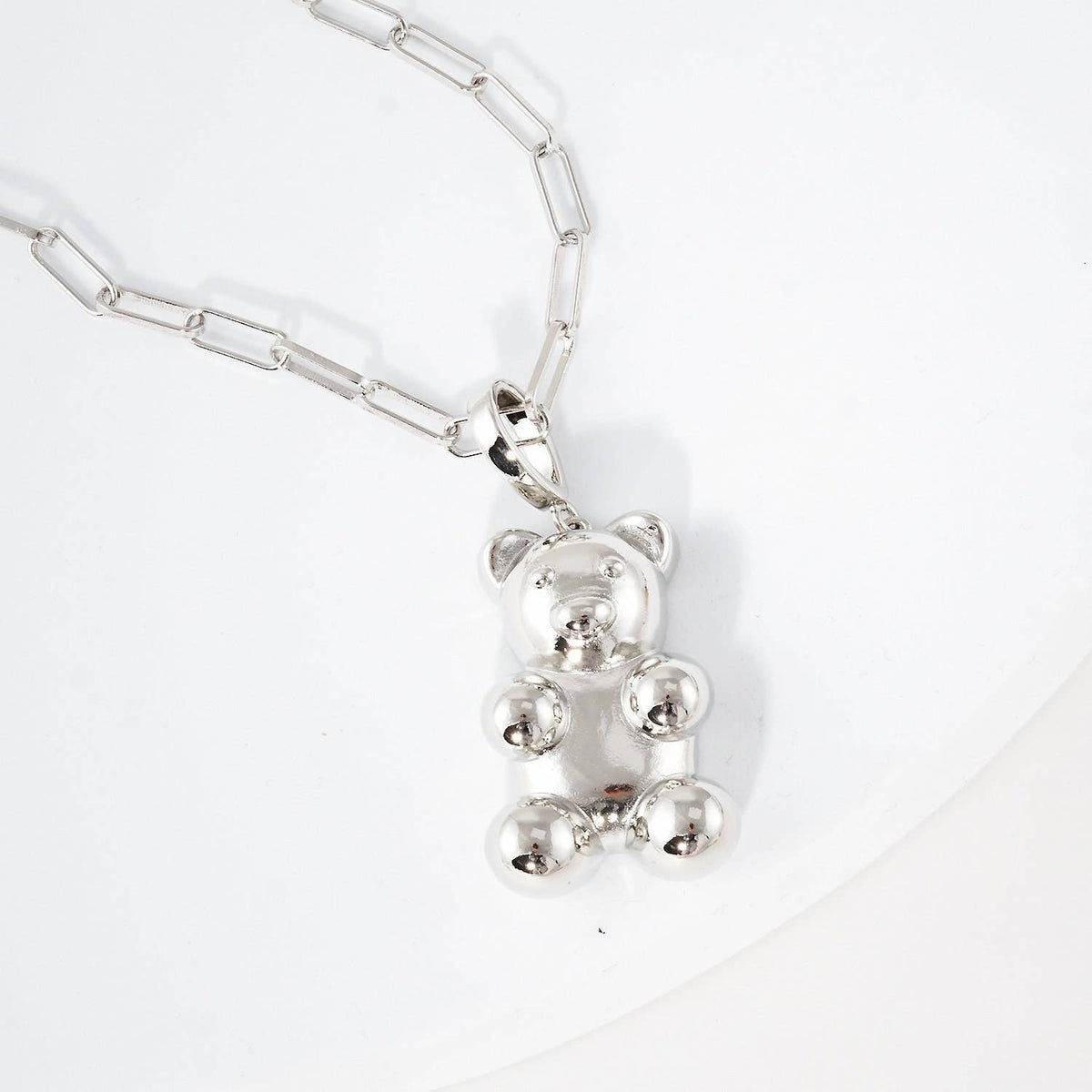 Gold Plated Teddy Bear Necklace