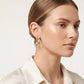 Geometric Triple-Row Hoop Earrings