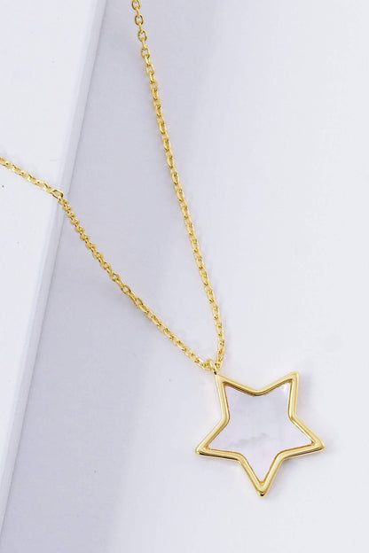 White Shelled Star Necklace