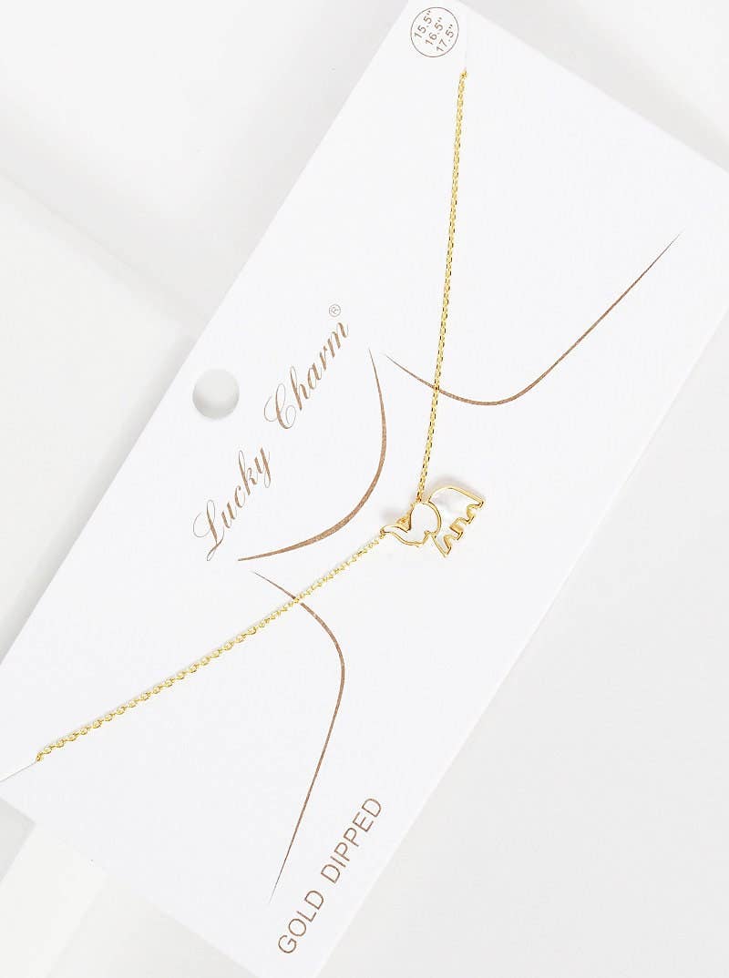White Shelled Elephant Necklace