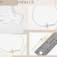 Religious-Theme Brass Sideways Cross Chain Bracelet