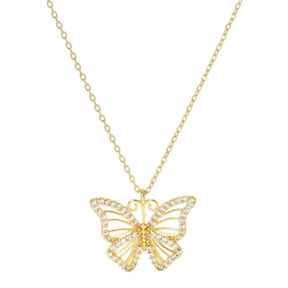 Gold Turkish Butterfly Necklace