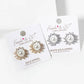 Freshwater Pearl Halo Stud Earrings