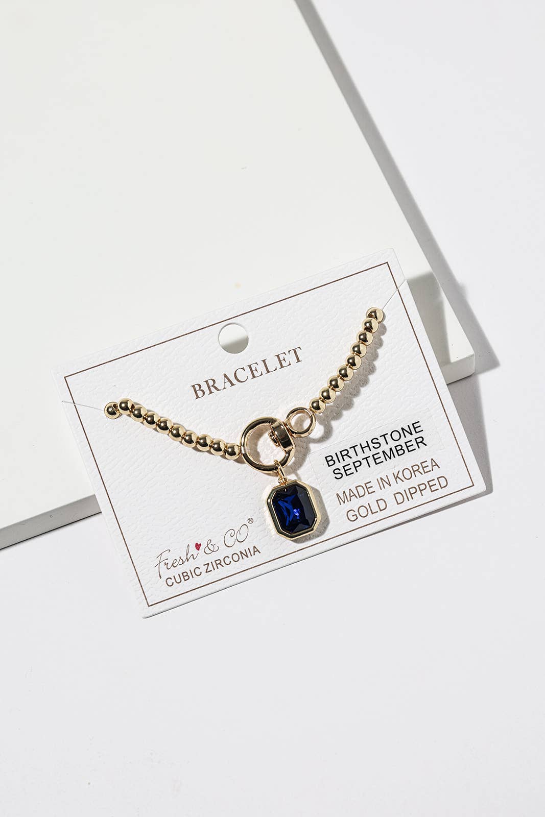 Elegant Birthstone Charm Bracelet