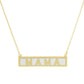 Gold Plated Mini Bar MAMA Necklace
