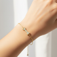 Pave Dog Bone Charm Bracelet