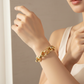 Textured Mixed Link Chain Bracelet