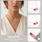 Patriotic USA Flag Charm Necklace