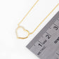 Bridesmaid Pavé Heart Necklace