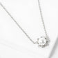 Minimalist Faux Pearl Sunburst Pendant Necklace
