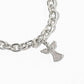 Pave Angel Charm Link Bracelet with Magnetic Clasp