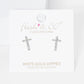 Gold Petite Cross Stud Earrings