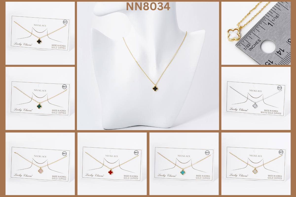 Lucky Clover Mini Pendant Necklace