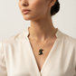 Minimalist Black Enamel Cowboy Boot & Hat Pendant Necklace