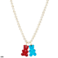 Multicolor Beaded Gummy Bear Pearl Necklace