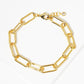 Minimalist Bold Paperclip Chain Bracelet