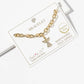 Pave Angel Charm Link Bracelet with Magnetic Clasp