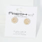 10mm Pearl Bead Cluster Button Stud Earrings