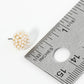 10mm Pearl Bead Cluster Button Stud Earrings