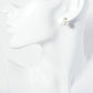 10mm Pearl Bead Drop Rhinestone Post Earrings