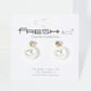10mm Pearl Bead Drop Rhinestone Post Earrings