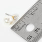 10mm Pearl Bead Drop Rhinestone Post Earrings