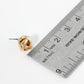 10mm Textured Classic Love Knot Stud Earrings
