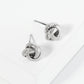 10mm Textured Classic Love Knot Stud Earrings
