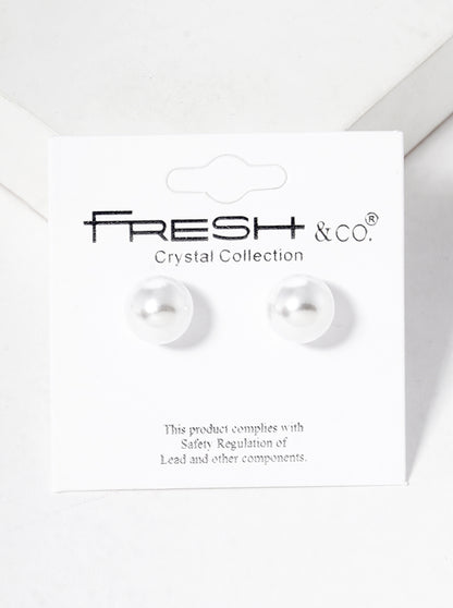 10mm Pearl Post Stud Earrings