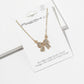 Enamel Crystal Bow Pendant Necklace – Pavé Bow on Chain