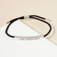 Inspirational Messages "Live Laugh Love" Tube Bar Bracelet