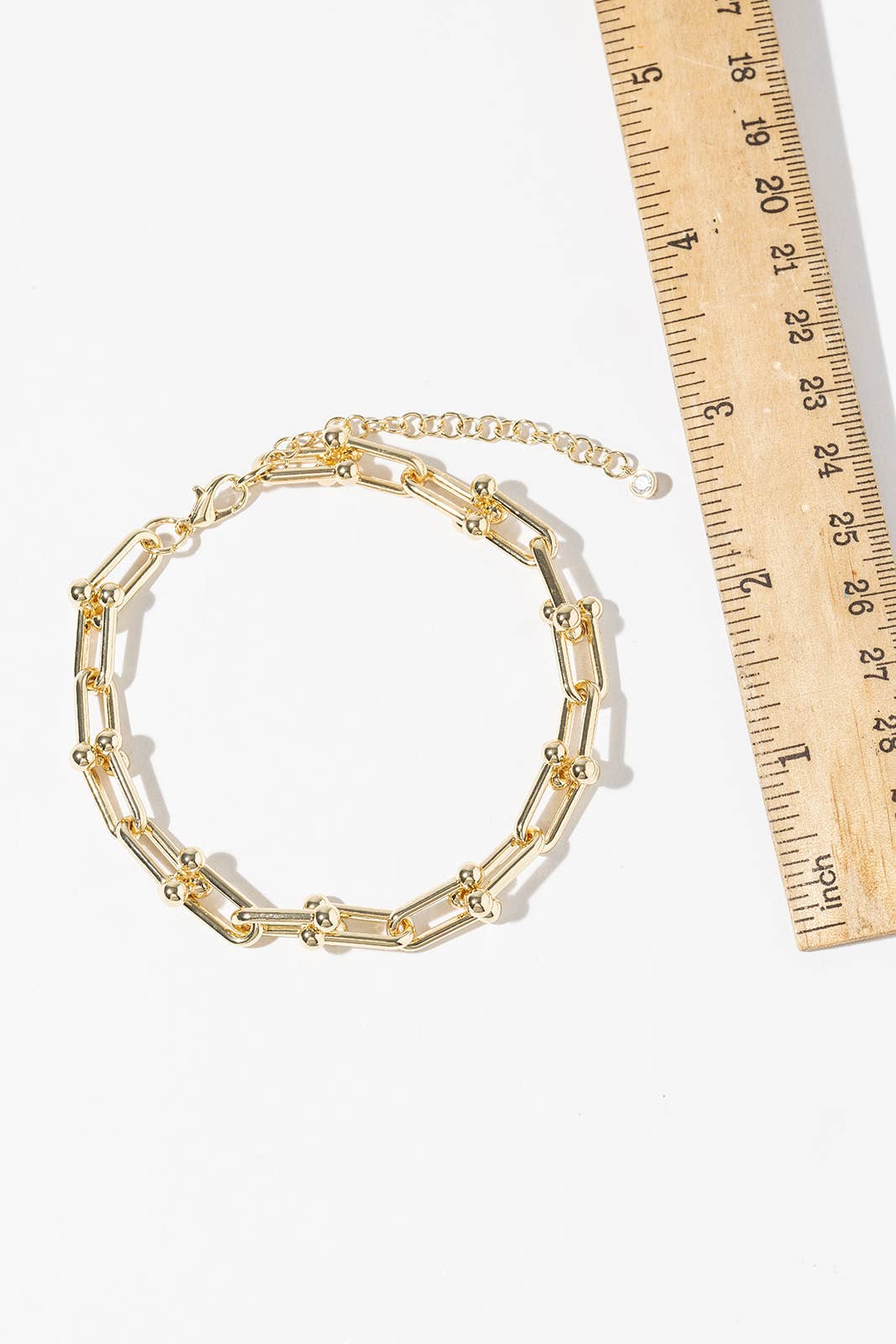 U-Link Hardware Chain Anklet - Gold & Silver Dipped