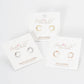 Gold Plated Crescent Moon Stud Earrings
