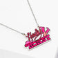 "Howdy Honey" Pink Enamel Statement Necklace