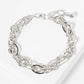 18K-Gold-Dipped Polished Brass Interwoven Chain Bracelet