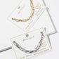 Magnetic Clasp Two-Row Paperclip Chain Bracelet