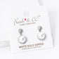 18K Gold Dipped Micro Pave Set Cubic Zirconia 7mm Pearl .