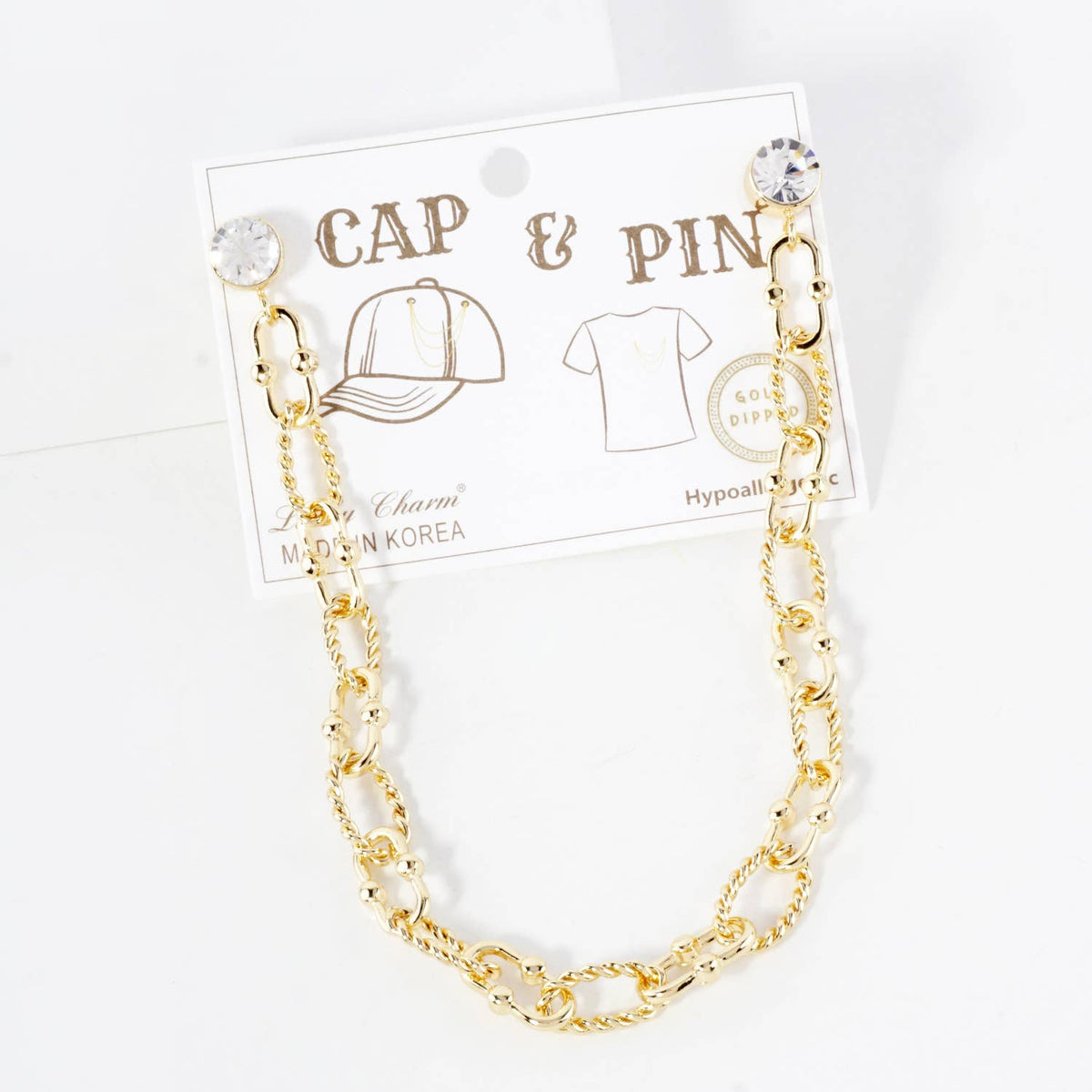 Versatile "Cap & Pin" Layered Chain Accessory