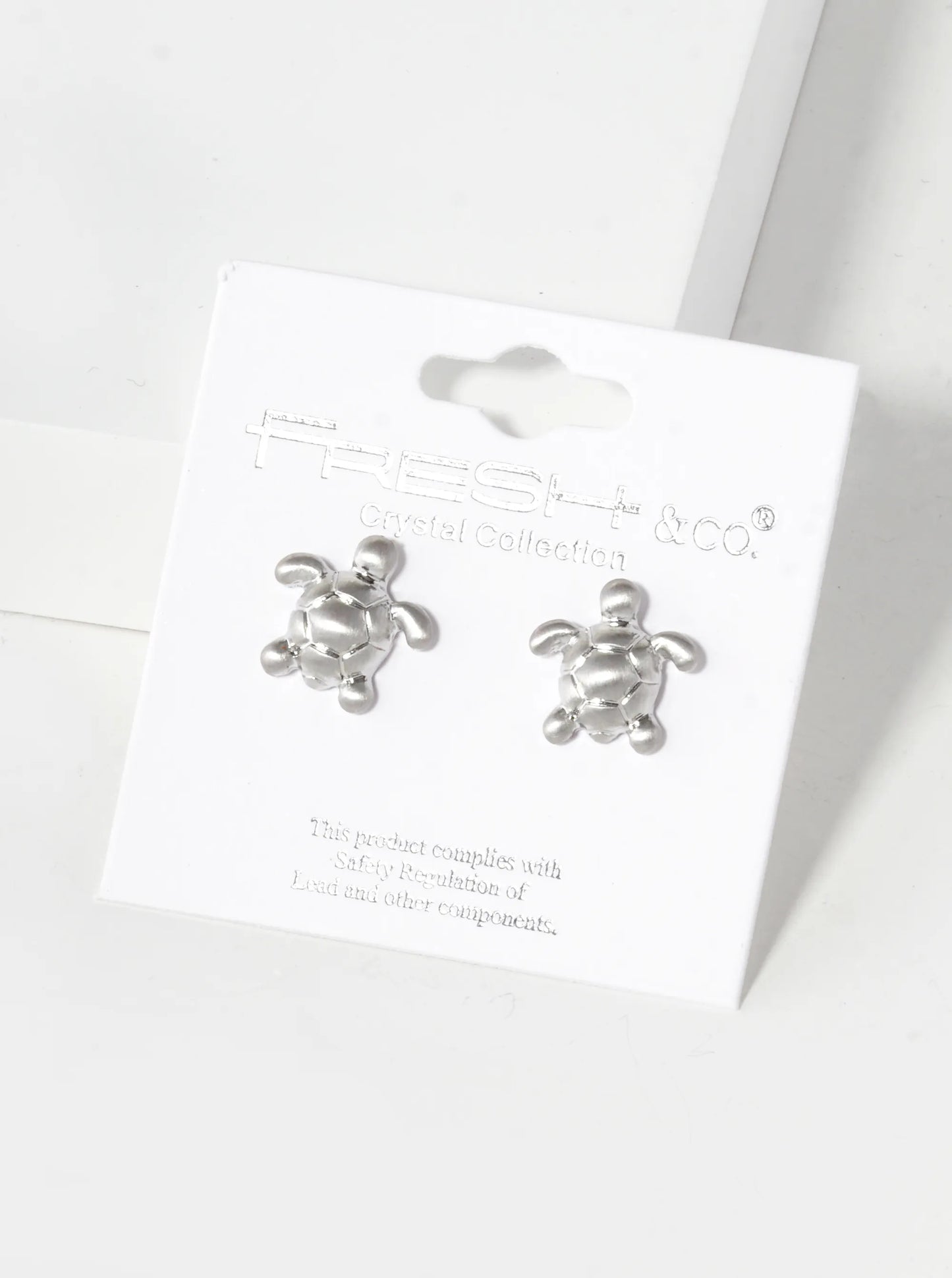 12mm Textured Puffy Turtle Stud Earrings